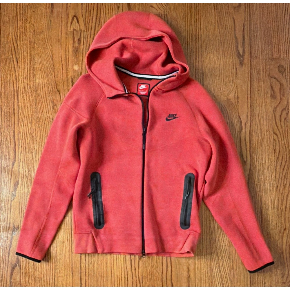 Nike Tech Men's University Red Full Zip Hoodie Size S